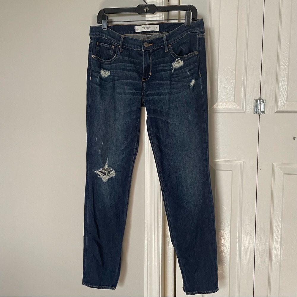 Abercrombie & Fitch perfect stretch ankle zip jeans size 10